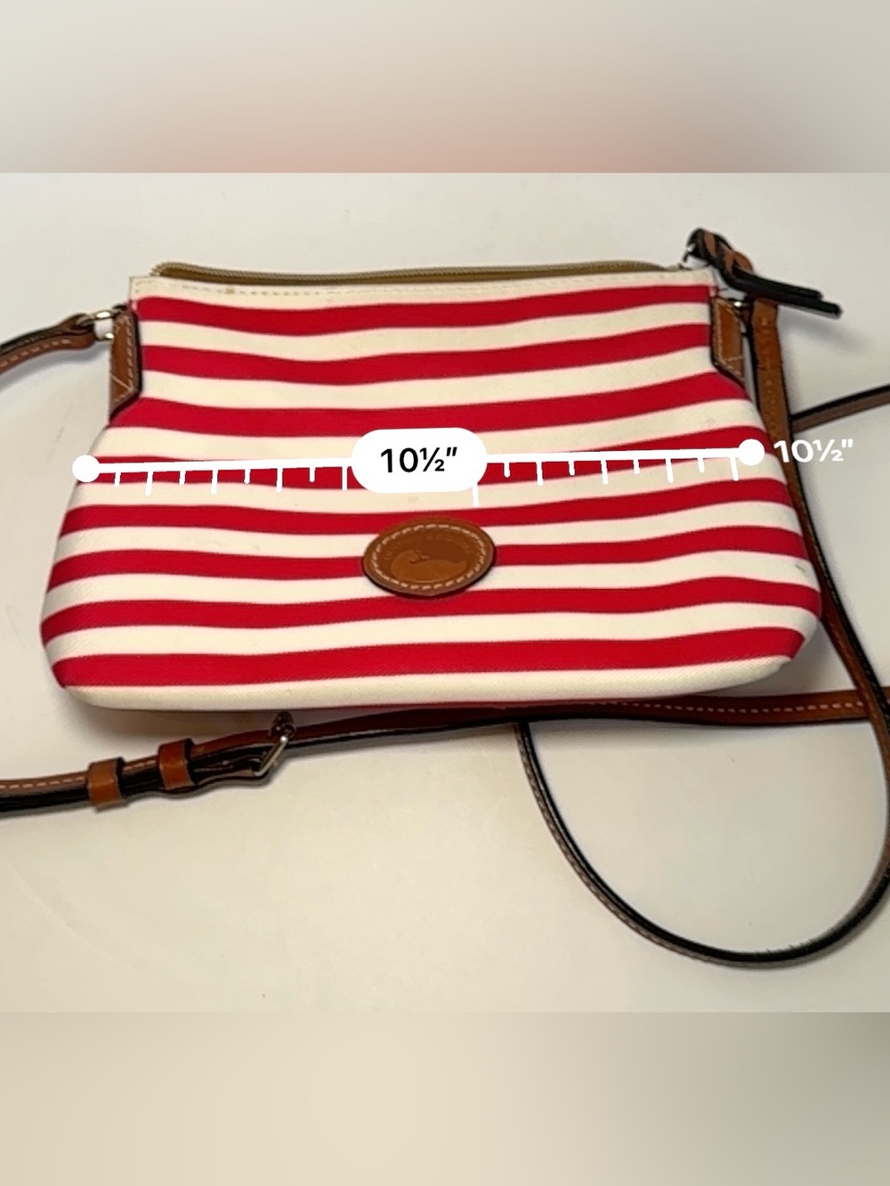 Dooney & Bourke Sullivan Coated Cotton Crossbody Pouchette. - Picture 10 of 11